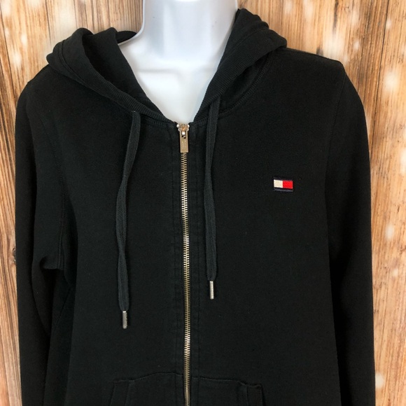Tommy Hilfiger Sport Black Zip Up Hoodie - Picture 3 of 9